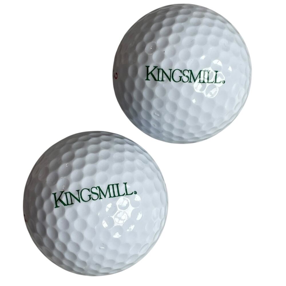 Kingsmill Resort Golf Ball Lot of 2 Promo Williamsburg Virginia Course Logo